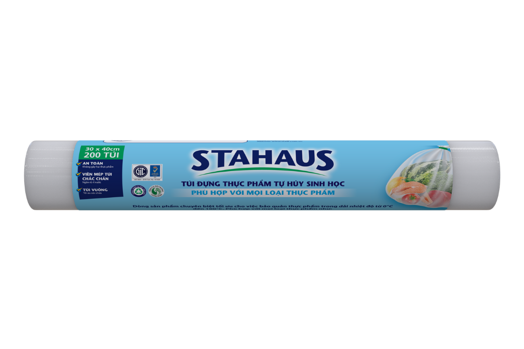 Túi đựng thực phẩm THSH STAHAUS 30x40cm cuộn 200 túi